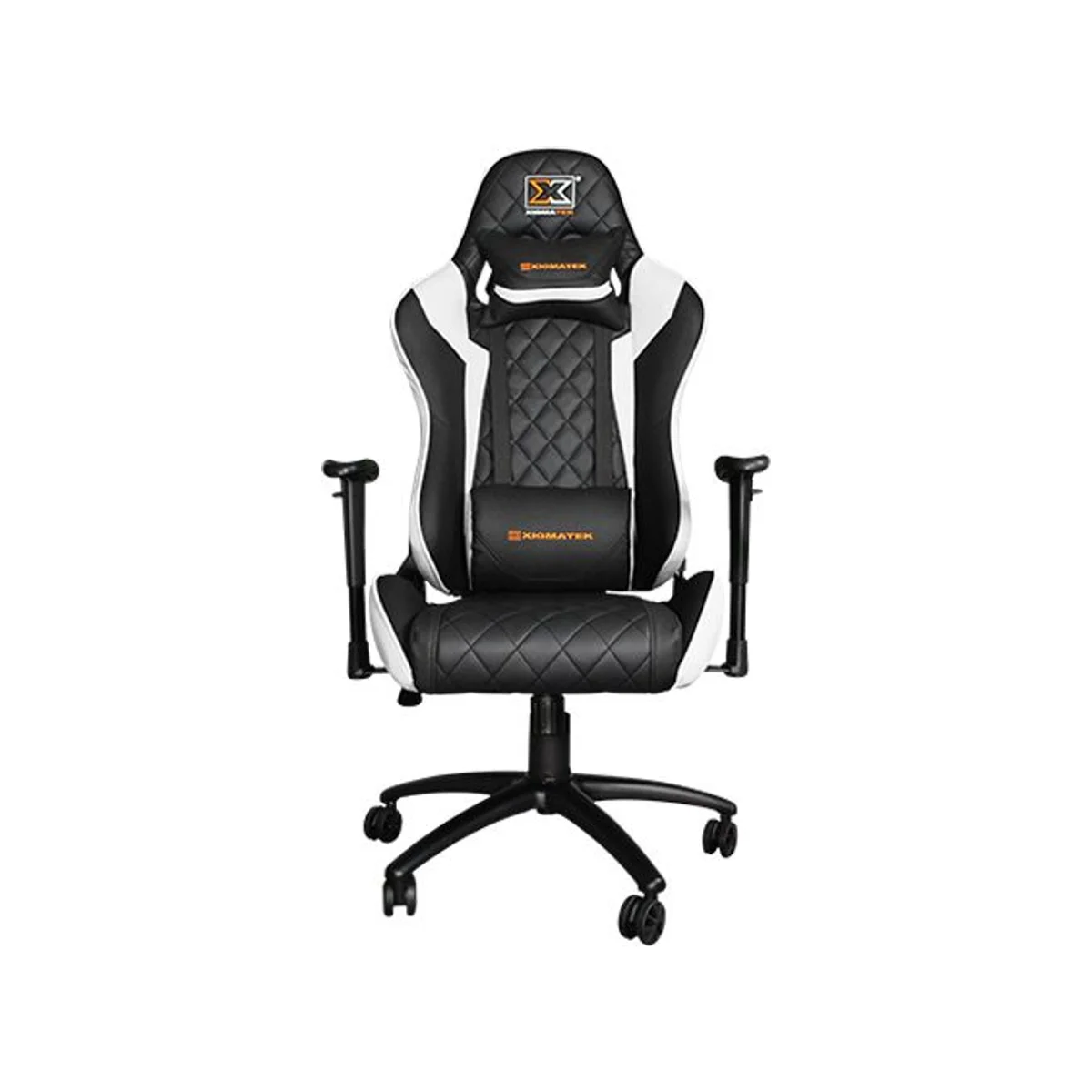 XIGMATEK Hairpin White Gaming Chair (Mould Foam, 2D PU Armrests, 136KG) - EN46713