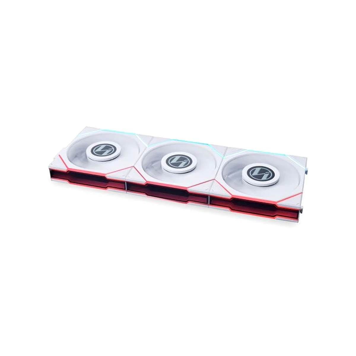Lian Li UNI Reverse Blades TL LCD 3-Pack 120mm Fan - White - 12RTLLCD3W