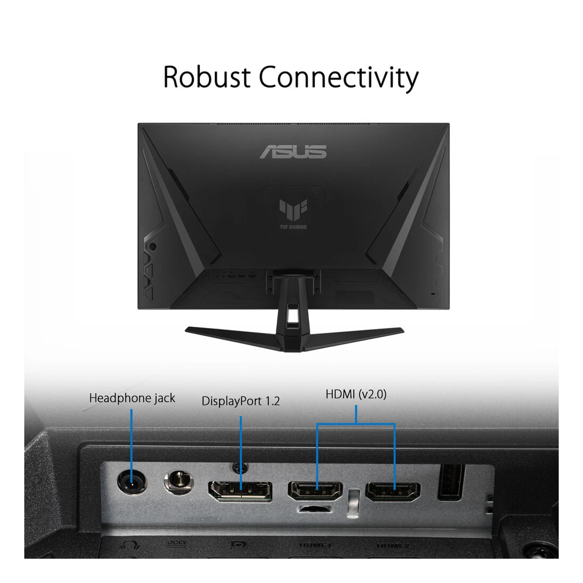 ASUS TUF Gaming VG32AQA1A Gaming Monitor (Black) (31.5", QHD, 170Hz, 1ms MPRT, VA) - 90LM07L0-B02370 view 4
