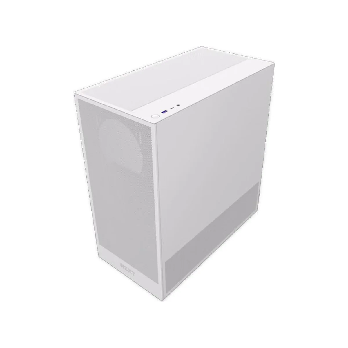 NZXT H5 Flow ATX Compact Mid Tower Airflow Gaming Case – White - CC-H52FW-01 view 2