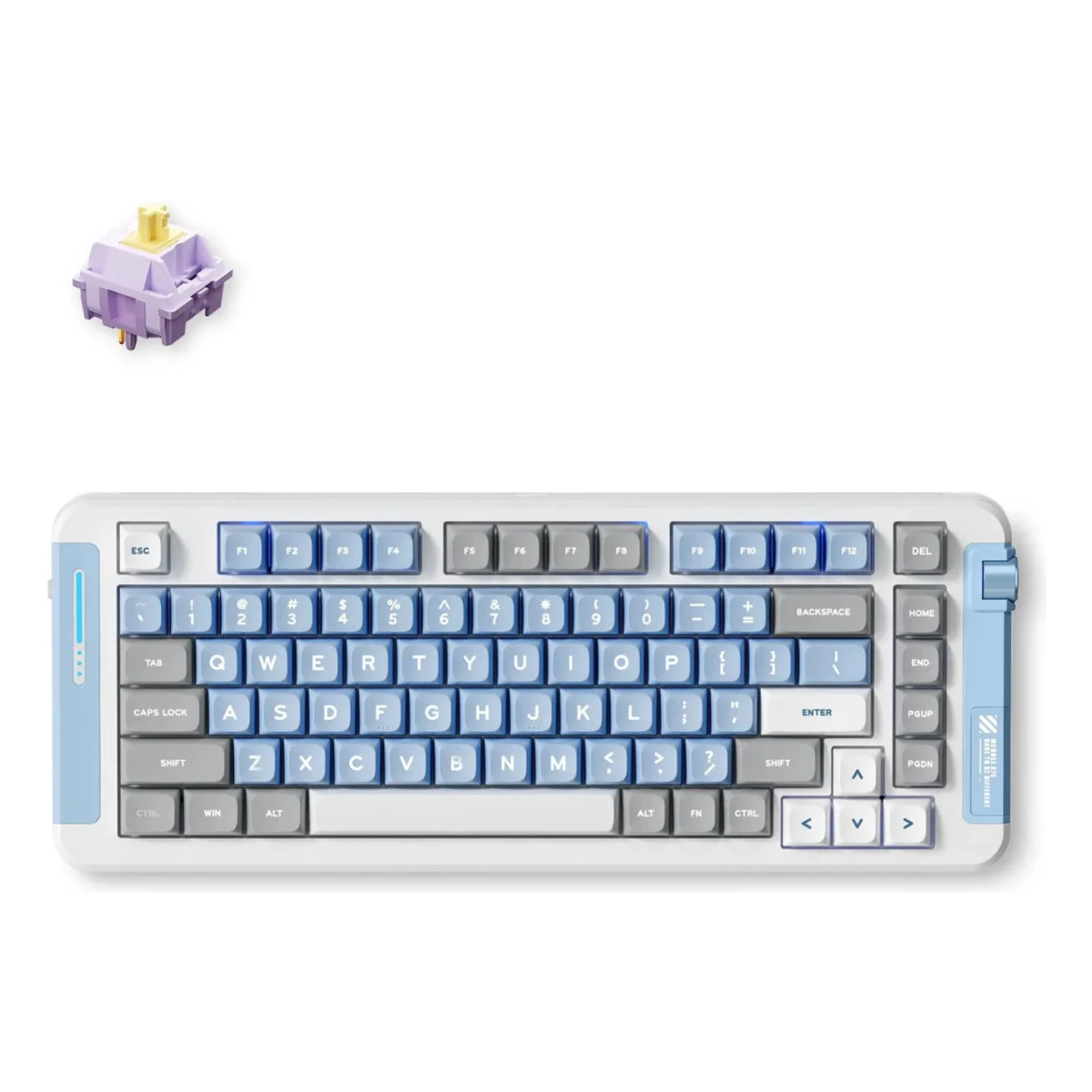 MCHOSE X75 Wireless 75% Tri-Mode Mechanical Keyboard - Blue | MC-X75-18 view 2