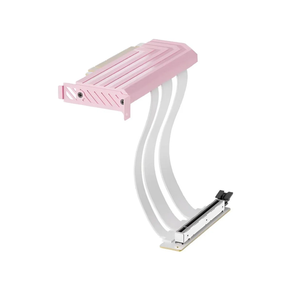 HYTE PCIe 5.0 Full x16 Bandwidth Hyper Riser Cable - Strawberry Milk - ACC-HYTE-PCIE50-SM view 3