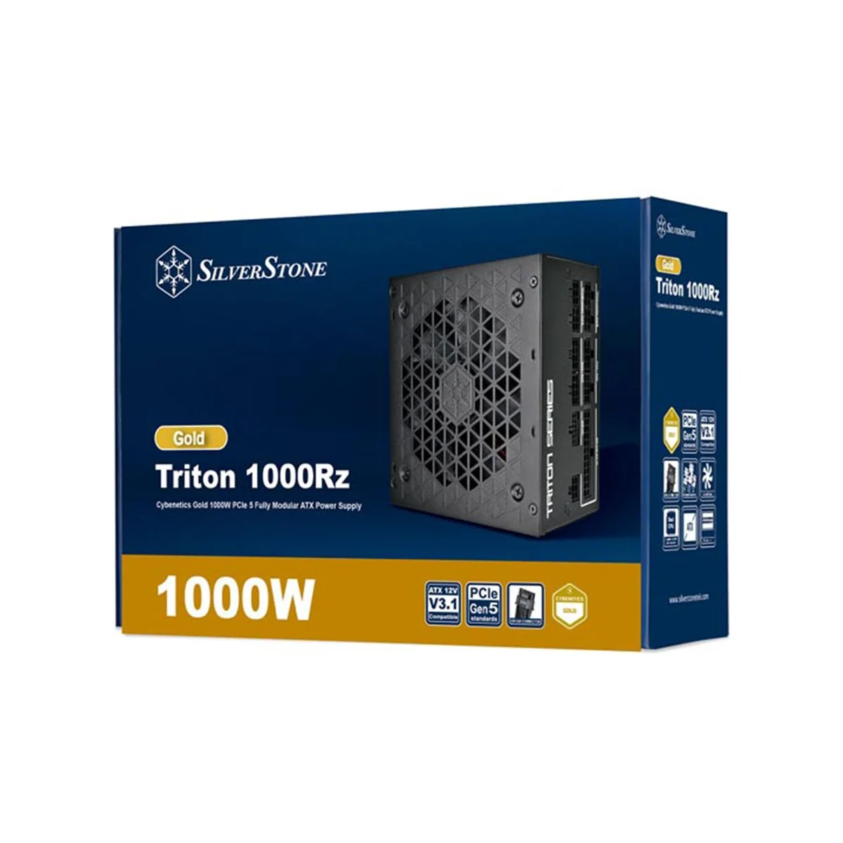 SilverStone Triton 1000Rz Cybenetics Gold 1000W PCIe 5 Fully Modular ATX Power Supply - Black - SST-TR1000R-GM view 5