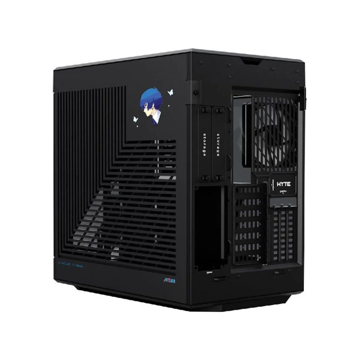Hyte Persona 3 Reload Y60 Glass Dual-chamber Panoramic ATX Gaming Case - Red/Black - CS-HYTE-Y60-P3R-U view 5