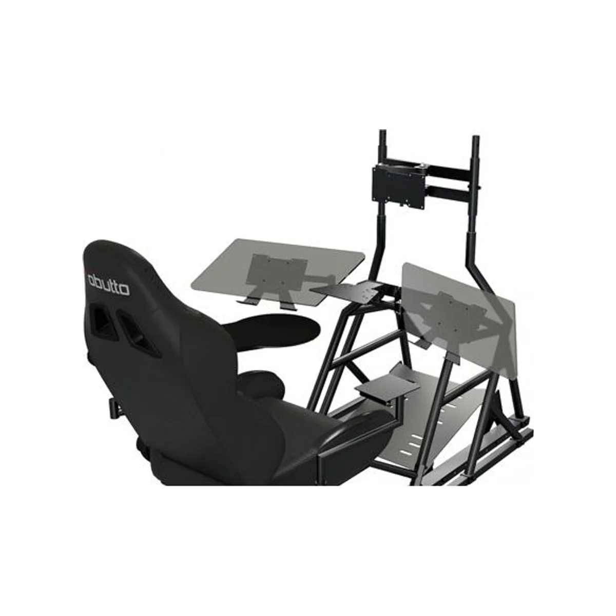 OBUTTO R3volution Acrylic Tabletops - Glossy Black (1cm Thick, VESA Compatible) - OB REVC ATT view 2