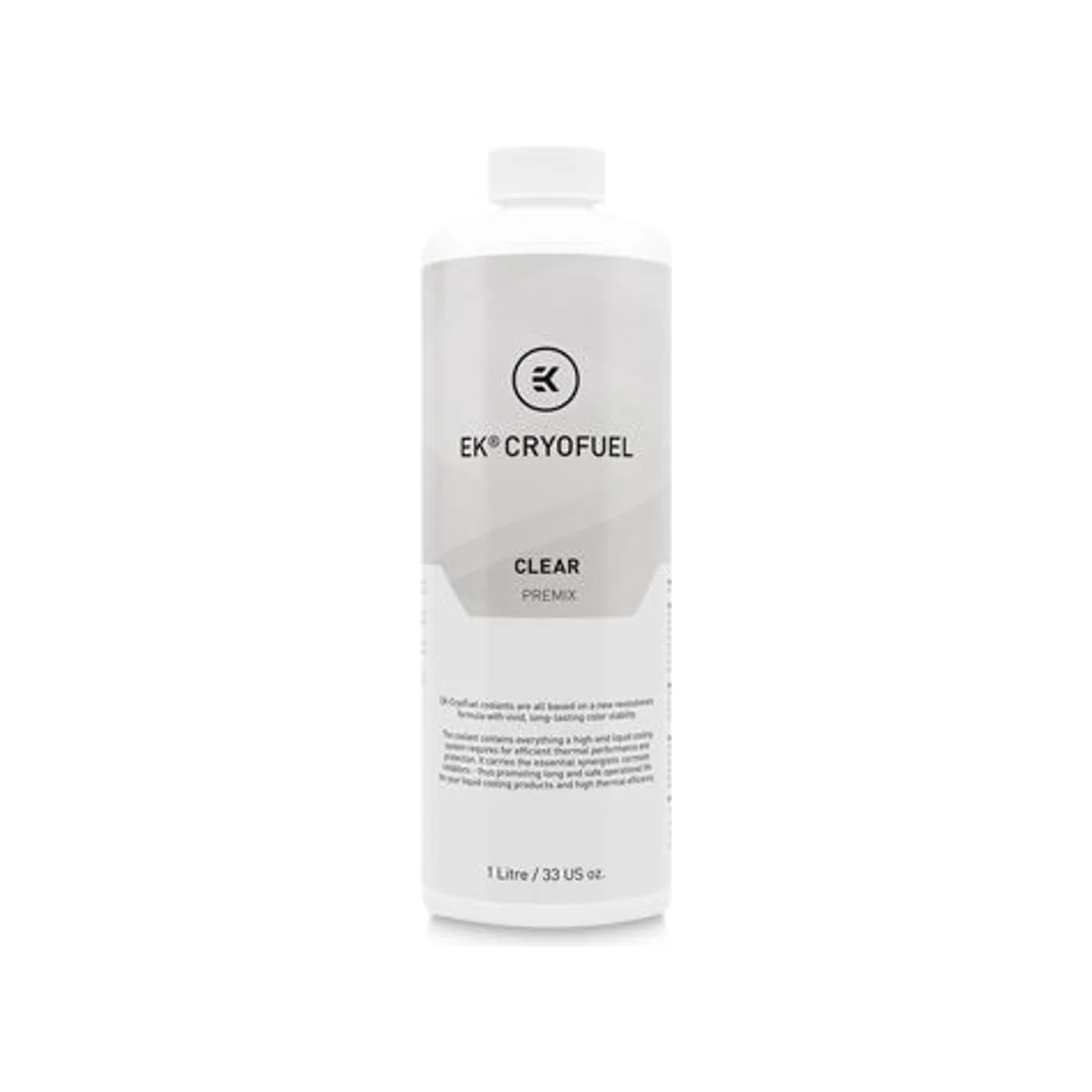 EKWB EK-CryoFuel Clear Premix 1000mL (Clear, Biodegradable, Corrosion Inhibitors) - 3831109813256
