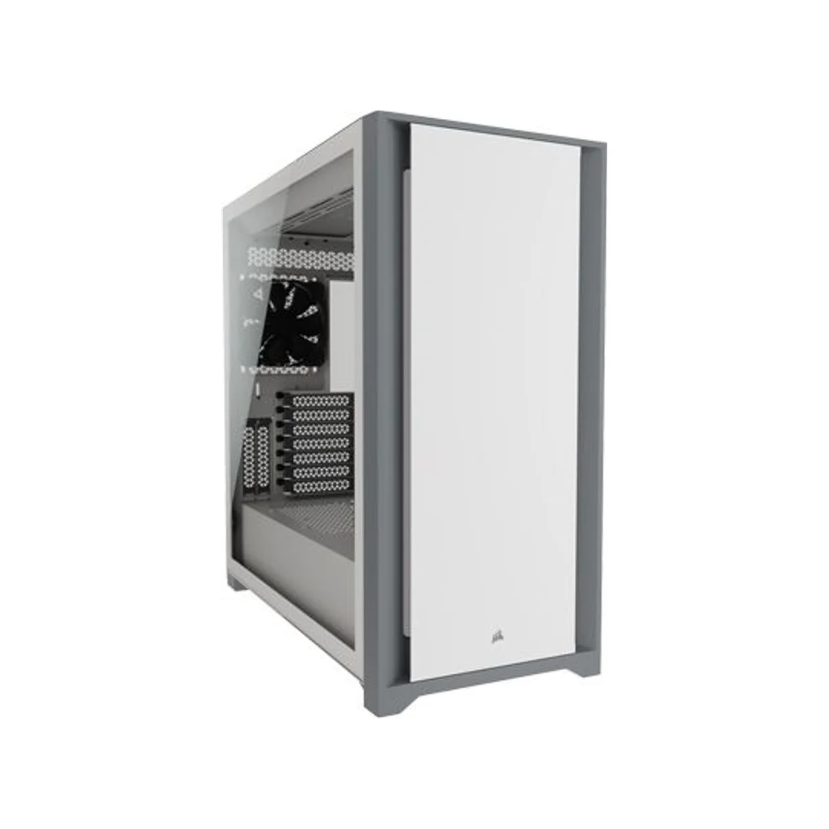 Corsair 5000D Tempered Glass Mid-Tower Gaming Case - White - CC-9011209-WW