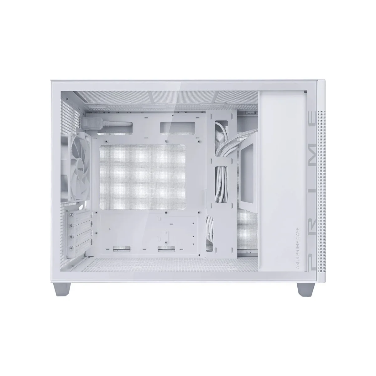 Asus Prime AP201 Tempered Glass Micro-ATX Gaming Case - White - 90DC00G3-B39010 view 2