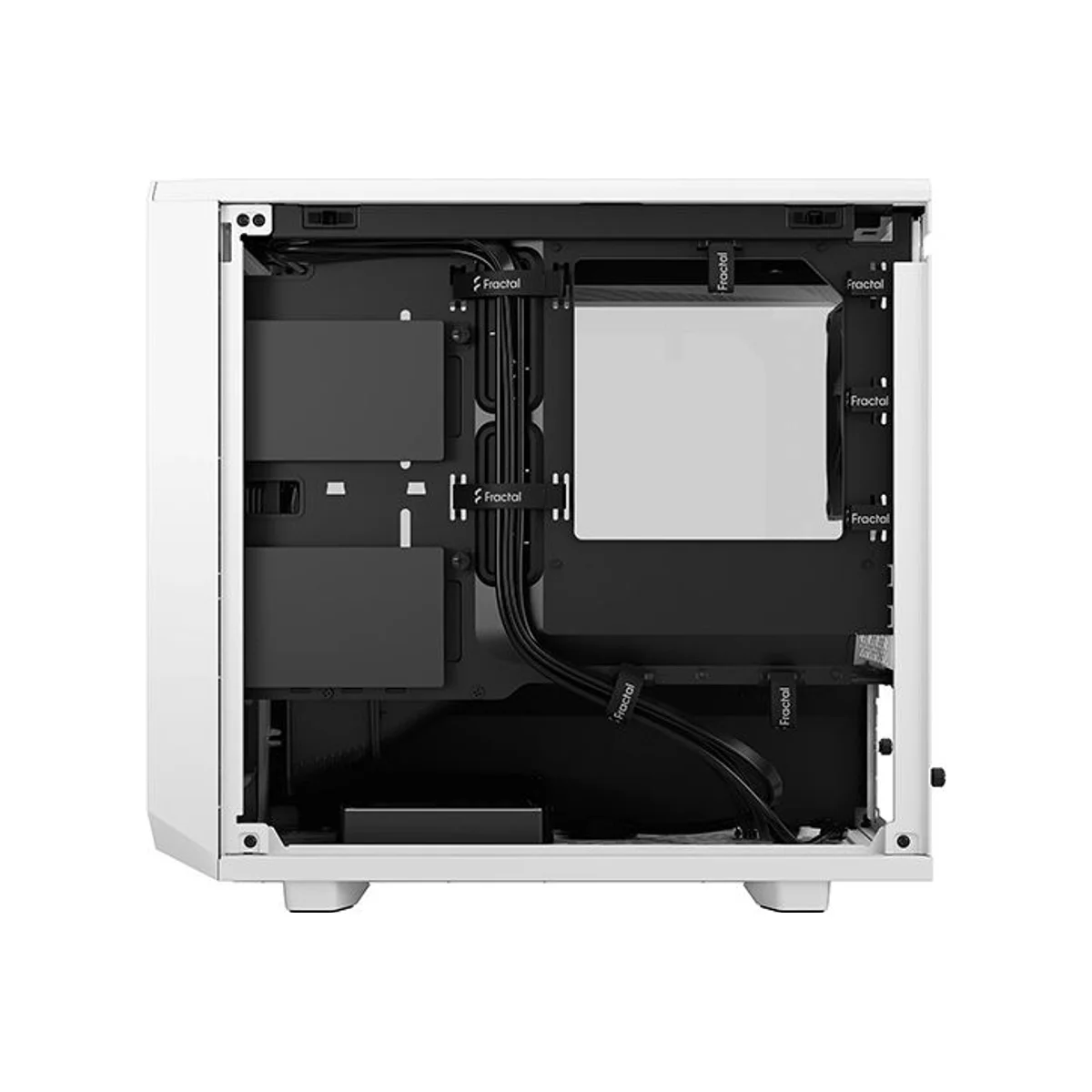 Fractal Meshify 2 Nano White TG Clear Tint Mini-ITX Computer Case (White, Tempered Glass) - FD-C-MES2N-02 view 3