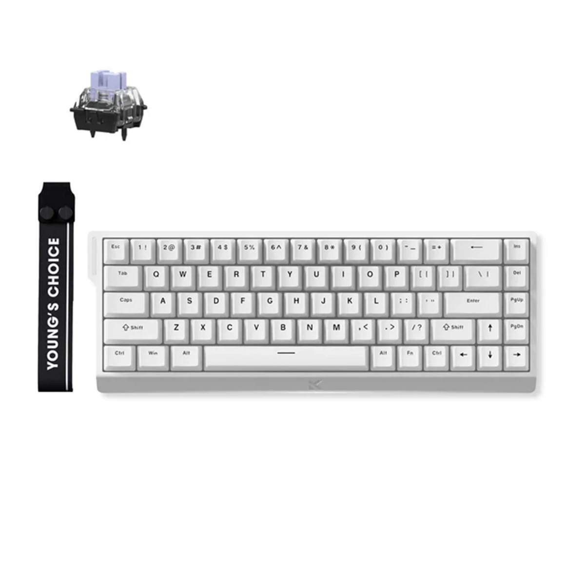 MCHOSE Ace 68 Hall Effect Magnetic Switch Gaming Keyboard - White | MC-Ace68-15