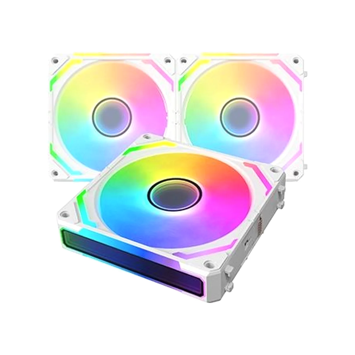 Xigmatek Starlink Ultra Arctic 3X Easy Clip PWM ARGB Fans - White - EN40856 view 5