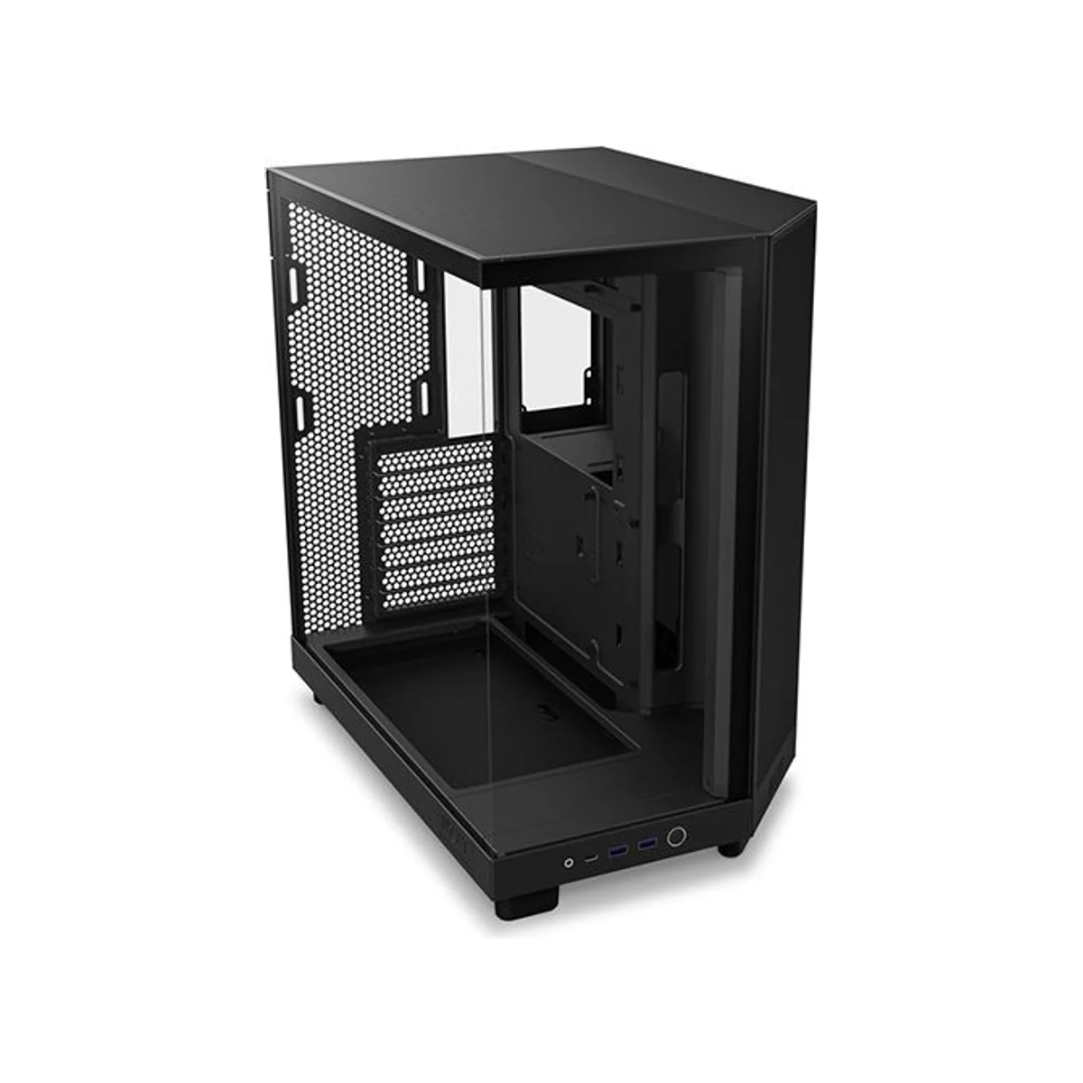 NZXT H6 Flow ATX Dual-Chamber Mid Tower Gaming Case – Black - CC-H61FB-01 view 3