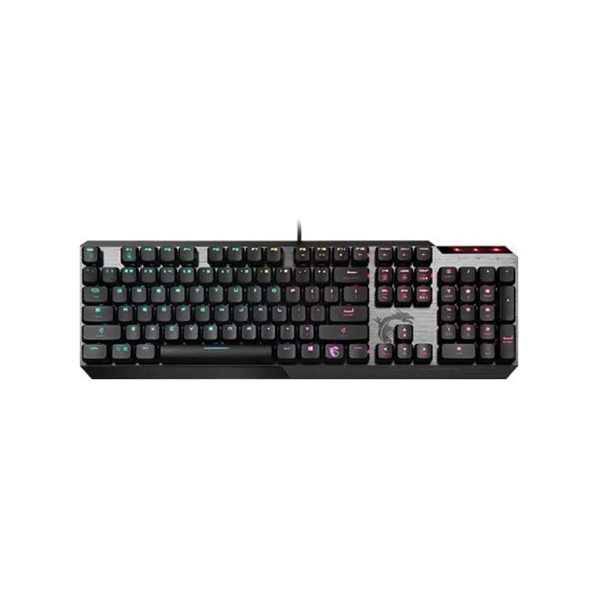 MSI Vigor GK50 Low Profile Gaming Keyboard - Arabic | Kailh Low Profile Switches, Per-key RGB - S11-04AR213-GA7 view 4