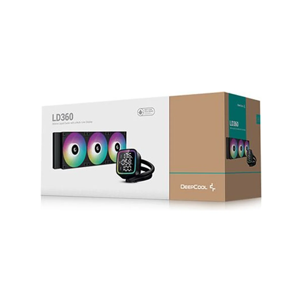 DEEPCOOL LD360 ARGB AIO 360mm Liquid CPU Cooler - Black - R-LD360-BKMSN-G-1 view 4