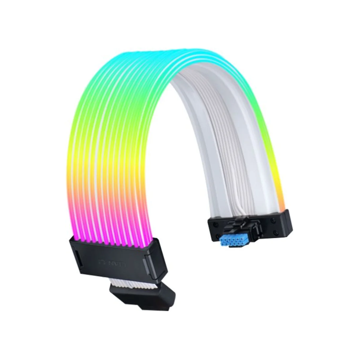 LIAN LI Strimer Wireless 16-12 ARGB GPU 12+4pin Wide Extension Cable - Black - PW16-121W view 2