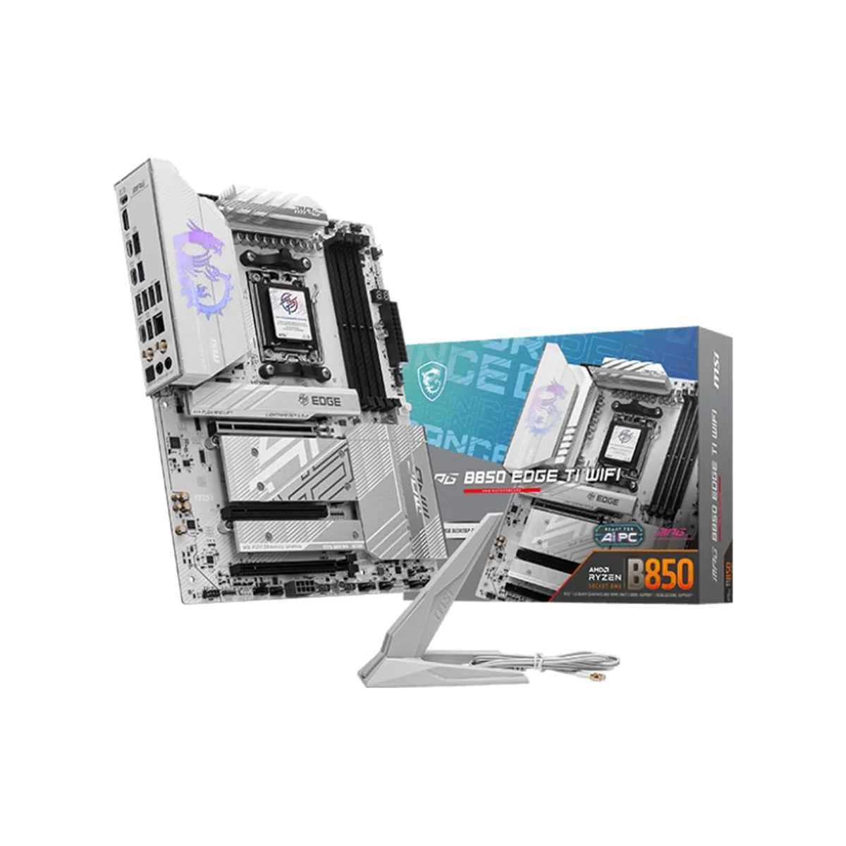 Gaming PC White (Ryzen 7 7800X3D, 32GB DDR5 RAM, RTX 5070 Ti 16GB GPU) - Gaming_PC_White view 2