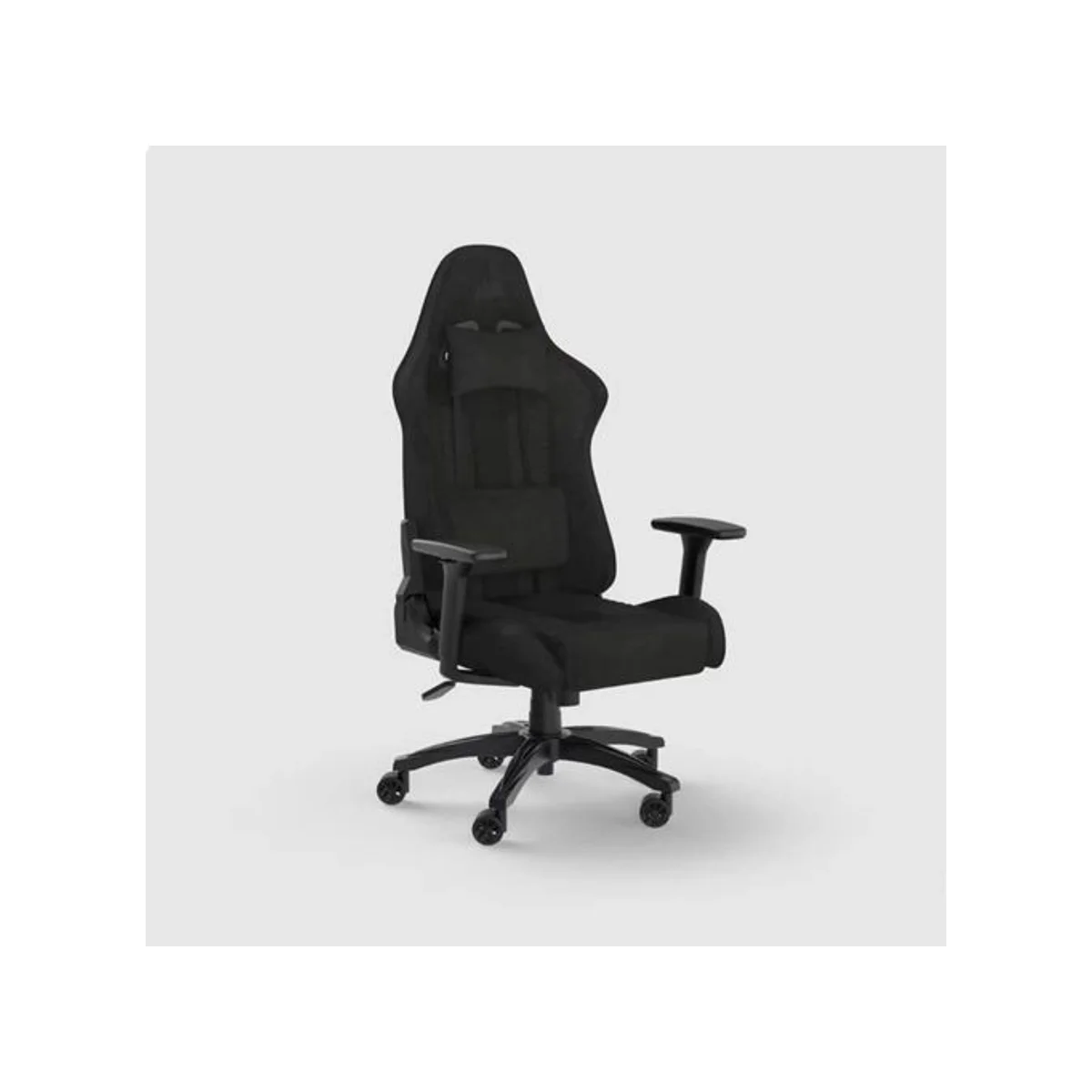 Corsair TC100 RELAXED Fabric Black/Black Gaming Chair (Relaxed Seat Style, 160° Recline, 2D Armrests) - CF-9010051-WW view 2