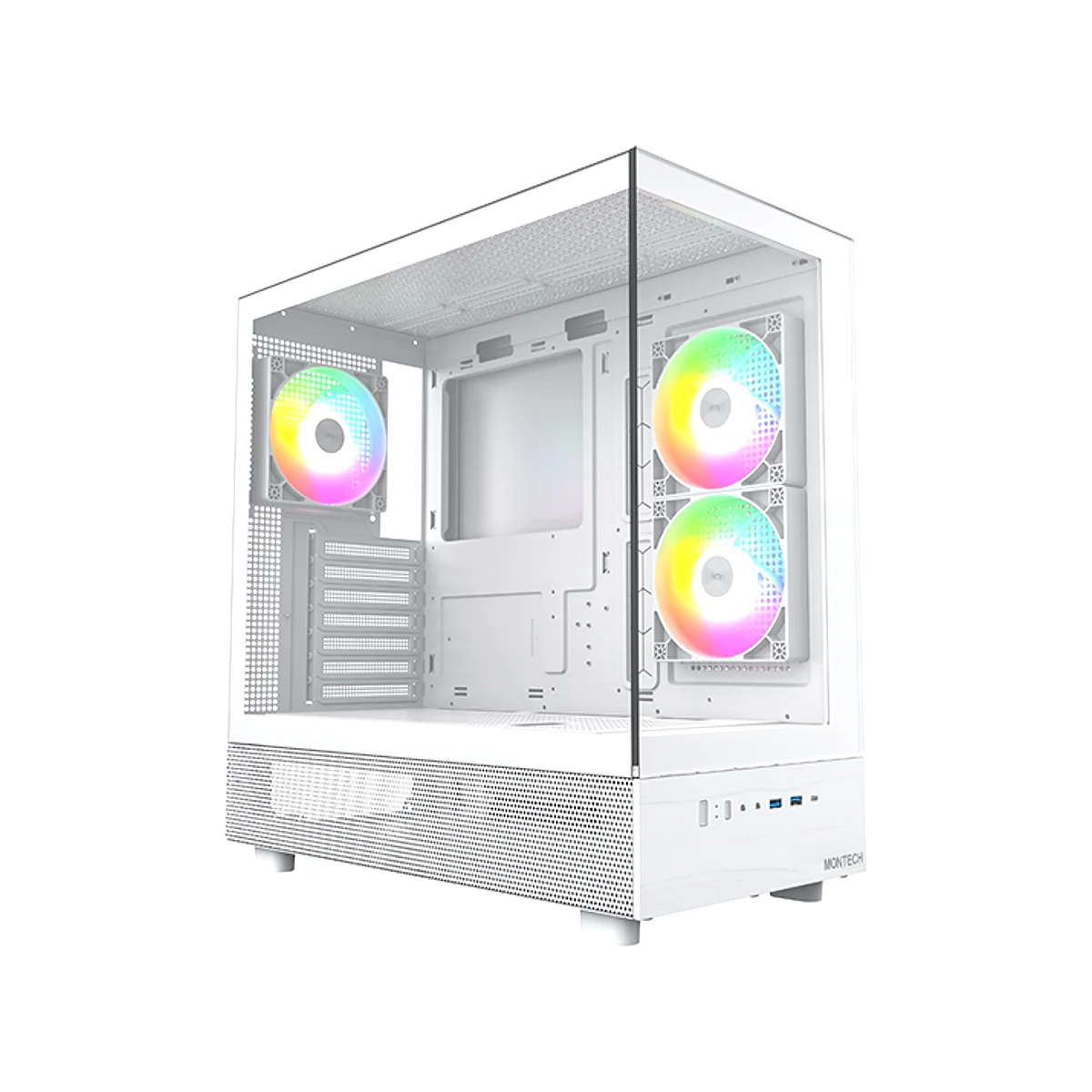 Montech XR ATX Mid Tower Case - White | 4710562741476