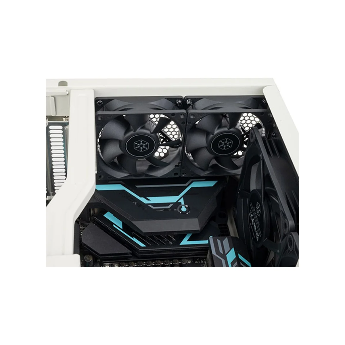 SilverStone FLP01 Retro HTPC ATX Gaming Case - White - SST-FLP01W view 4