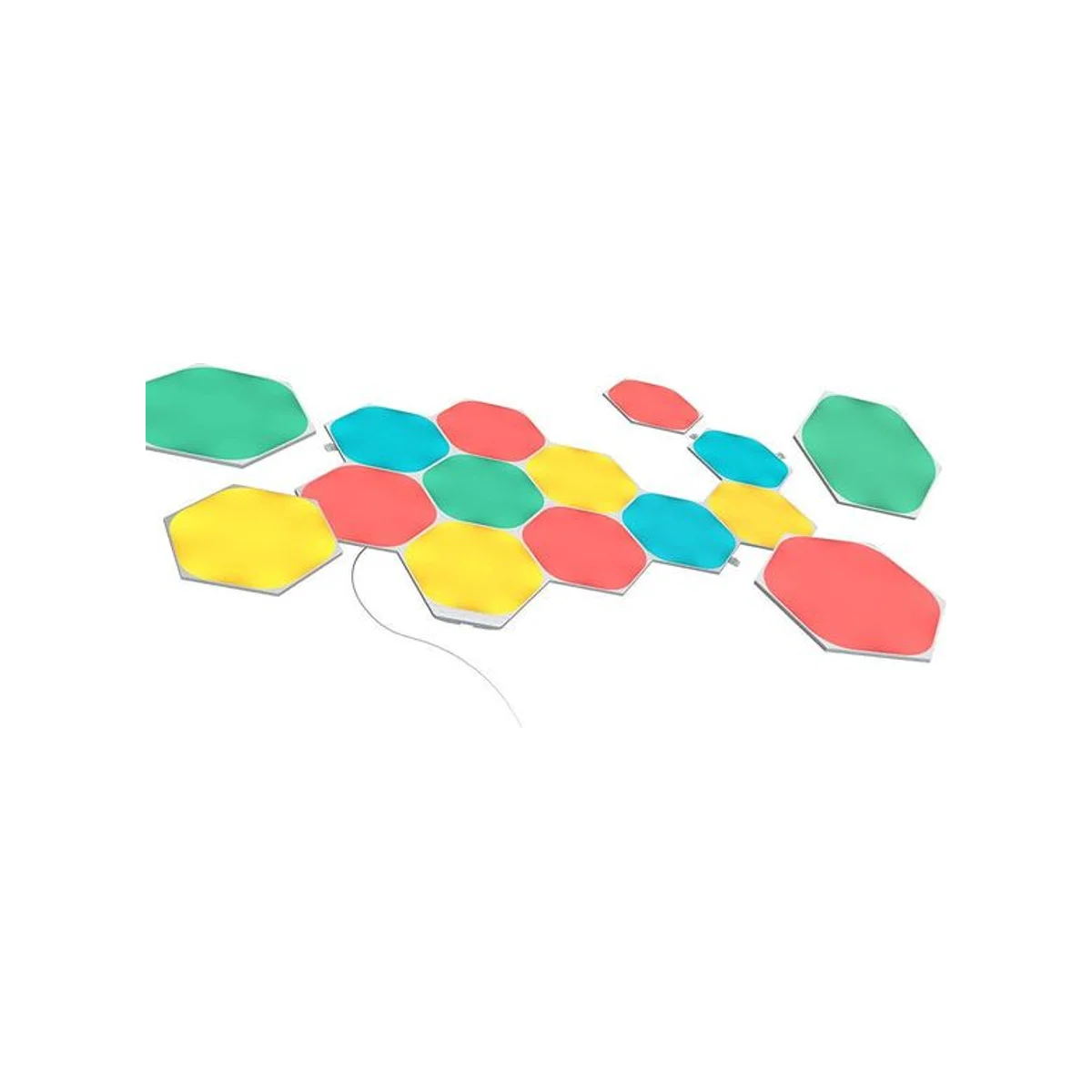 Nanoleaf Shapes Hexagons Starter Kit Smart WiFi LED Panel System (Music Visualizer, Touch Control) - 15 Panels - NL42-6002HX-15PK view 3