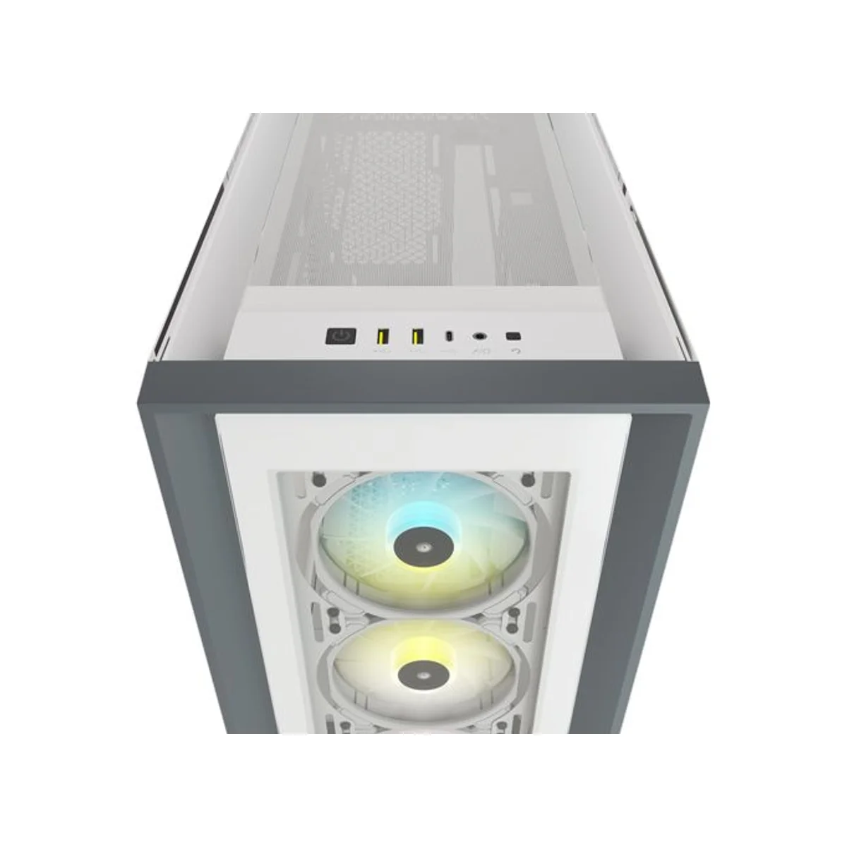 Corsair iCUE 5000X Tempered Glass RGB E-ATX Gaming Case - White - CC-9011213-WW view 5