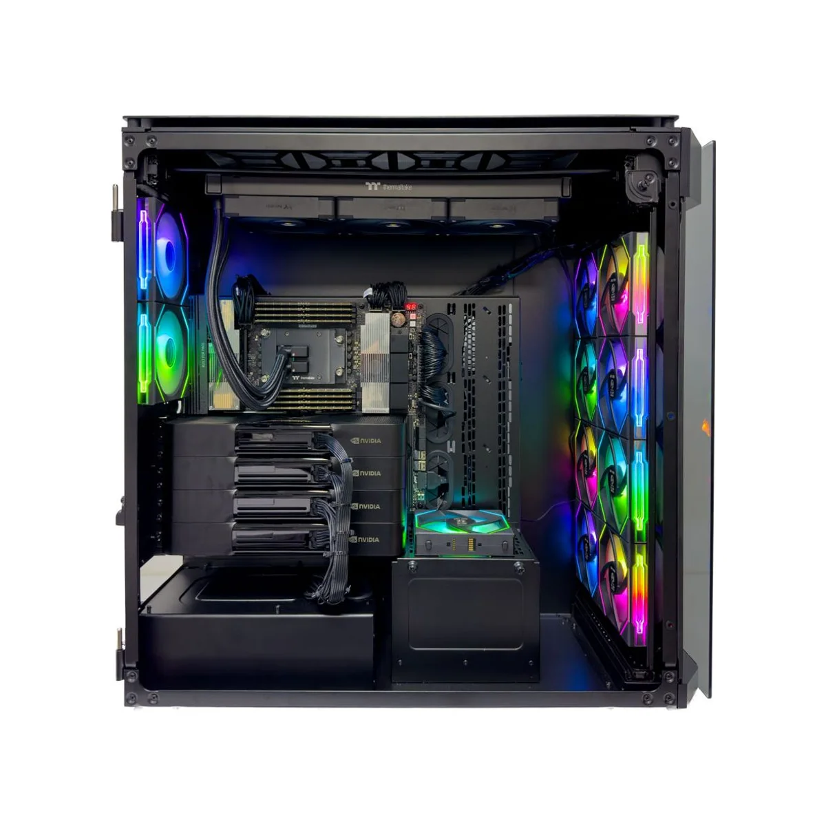Titanic AI Workstation (Threadripper Pro 9995WX, 512GB DDR5 RAM, 4x RTX PRO 6000 96GB GPU) - Titanic_AI_Workstation