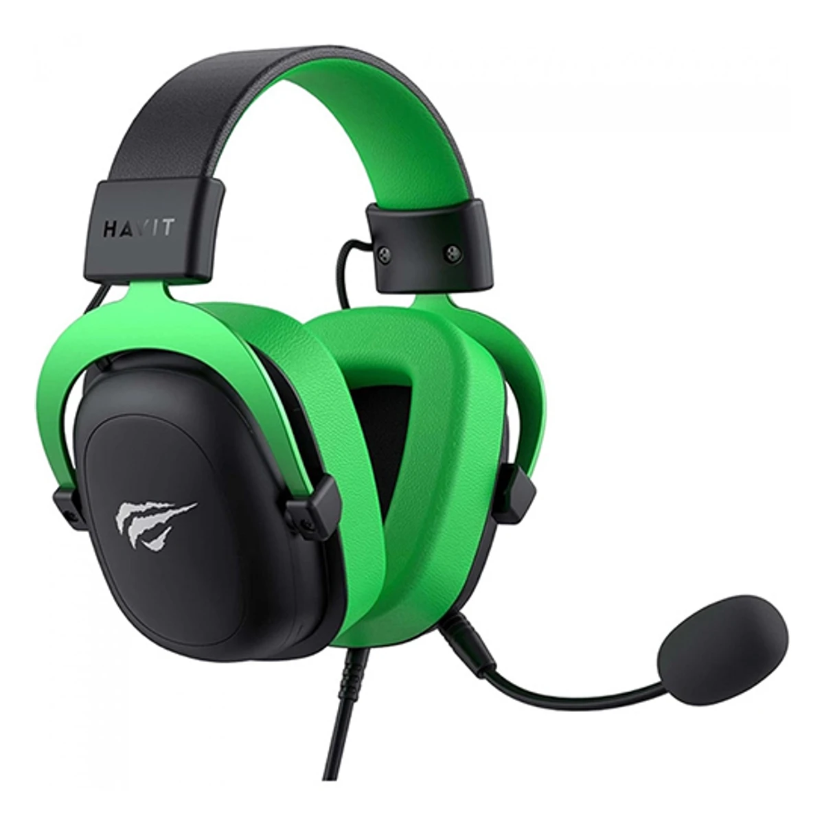 Havit H2002D Wired Gaming Headset – Black/Green | H2002D-BG view 3