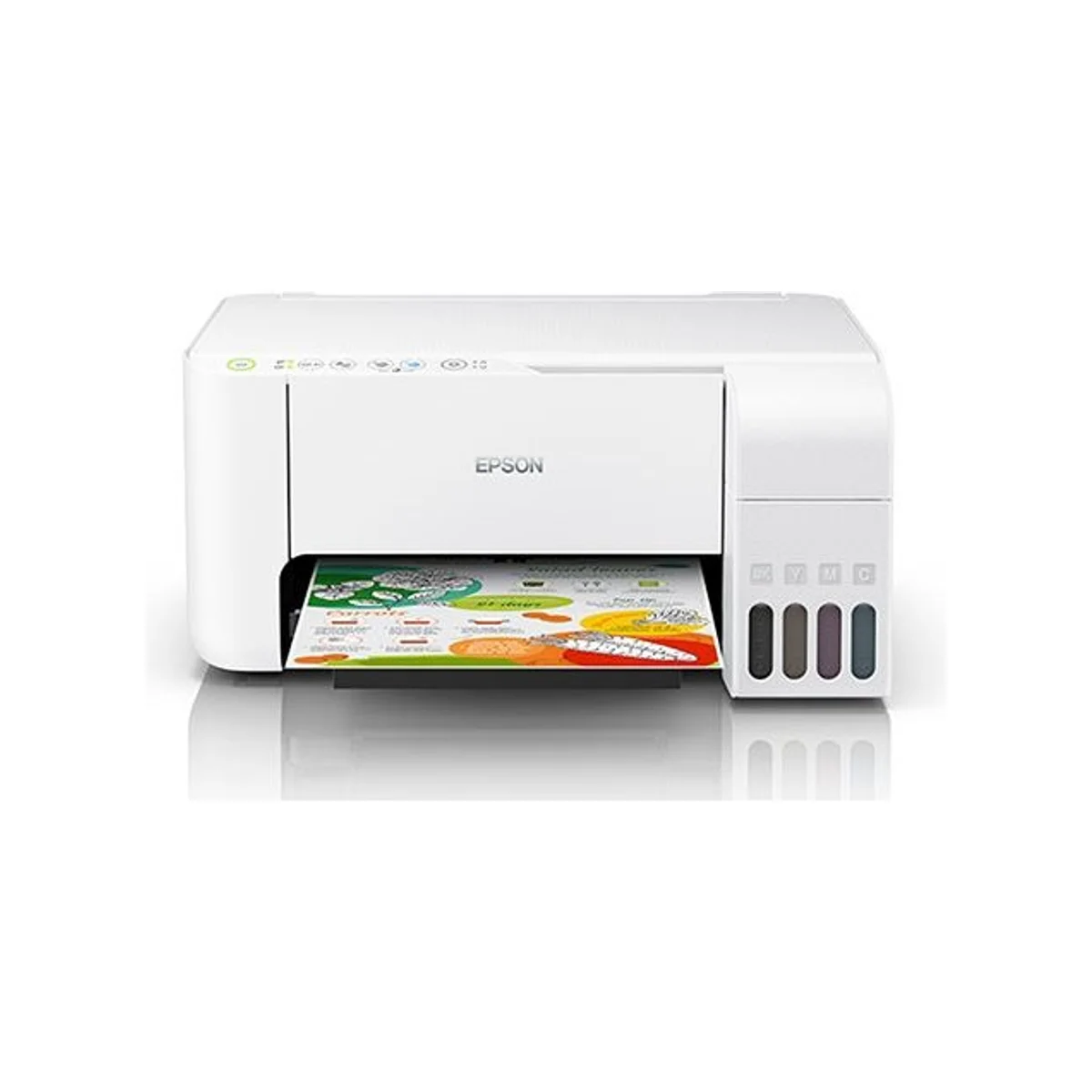Epson L3156 EcoTank Multifunction InkTank Wireless Printer - White (Print, Scan, Copy, Wi-Fi, High Yield Ink) - C11CG86414