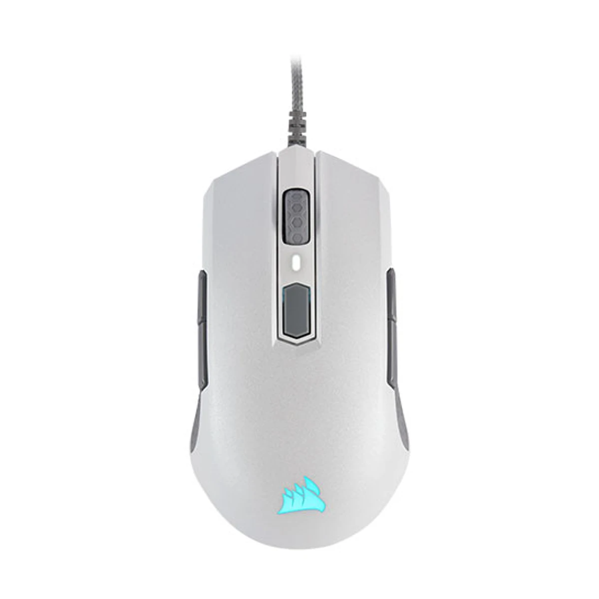 Corsair M55 RGB PRO Ambidextrous Multi-Grip Gaming Mouse (White, 12400 DPI, 8 Buttons) - CH-9308111-NA