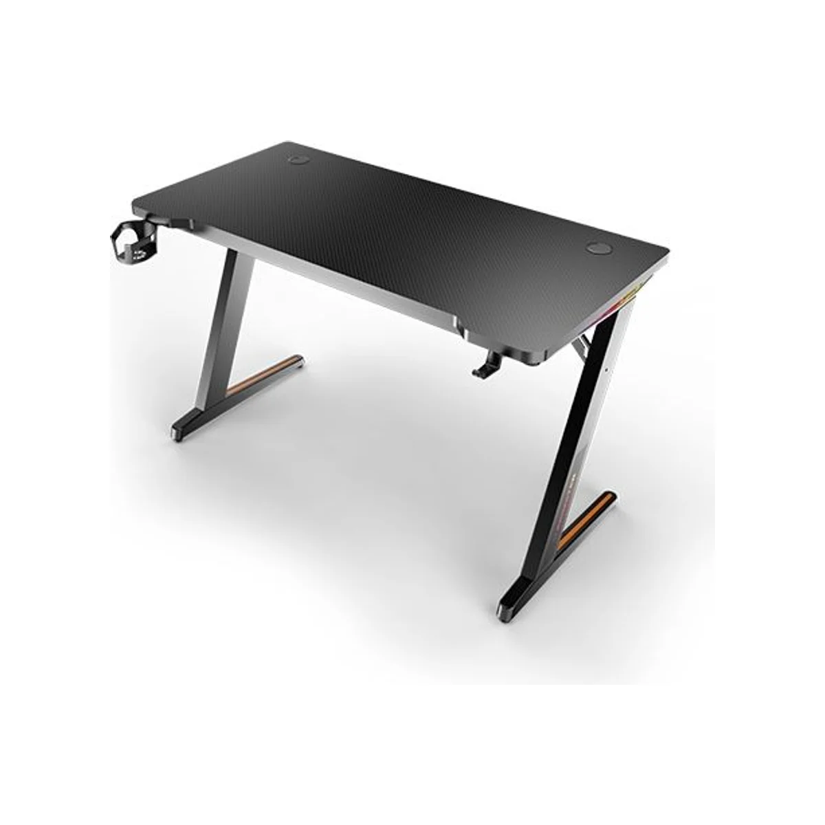 XIGMATEK Apex Two RGB Gaming Desk (120x60cm, RGB LED, Carbon Fibre Style) - EN46850 view 2