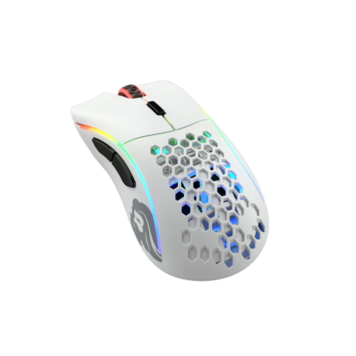 Glorious Model D Wireless Gaming Mouse - Matte White (69g, BAMF Sensor, 71hr Battery) - GLO-MS-DW-MW view 2