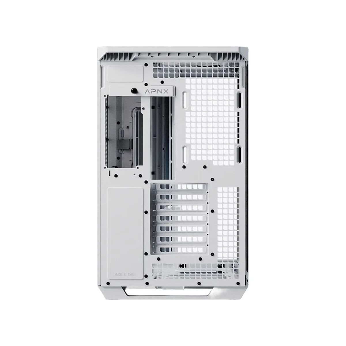 APNX V1 Dual-chamber Mid-Tower Gaming Case - White/Wood - APCM-VI01103.21 view 7