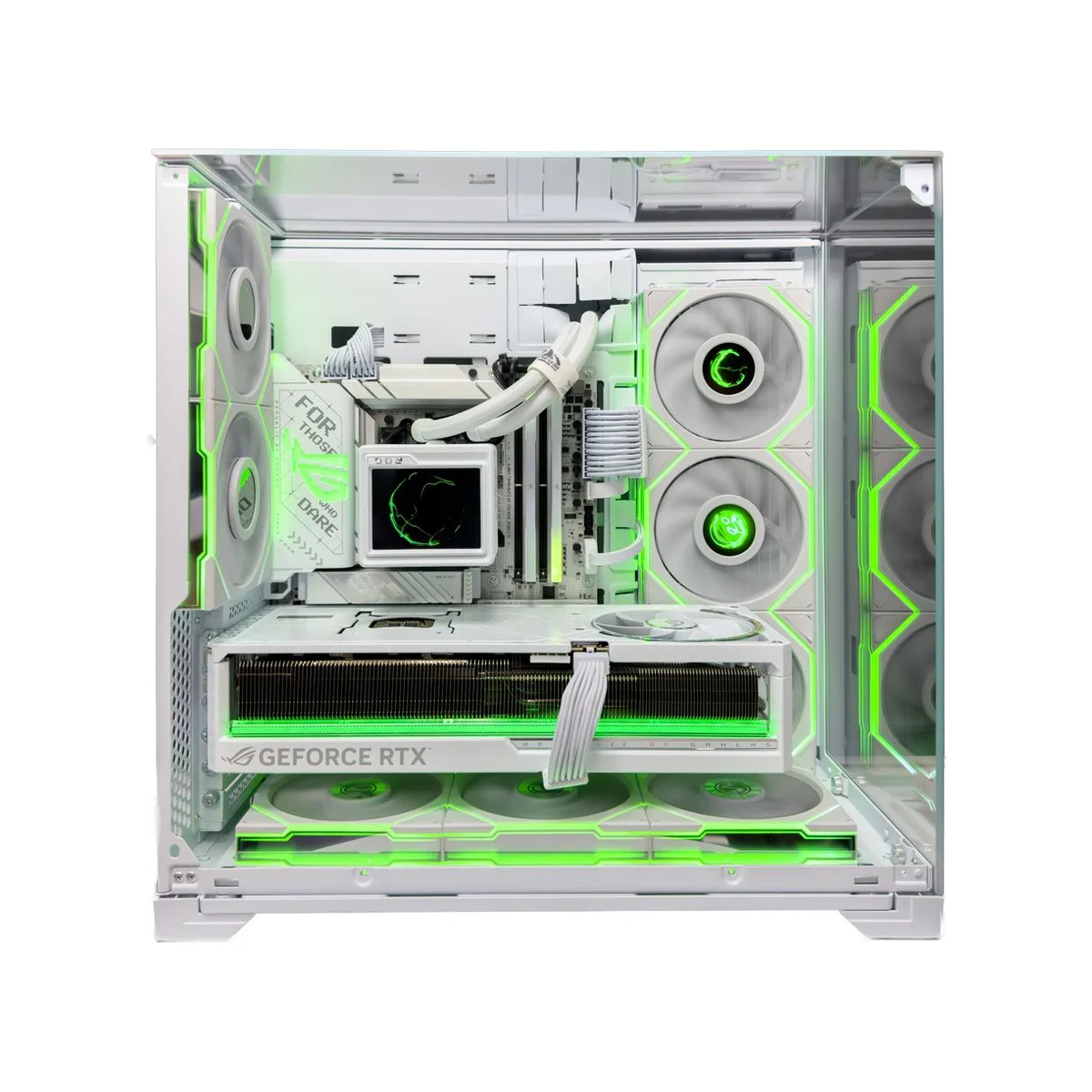 Gaming PC White Emerald (Ryzen 9 9950X3D, 64 GB DDR5 RAM, RTX 5090 32GB GPU) - Gaming_PC_White_Emerald view 3