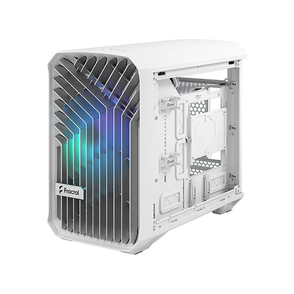 Fractal Torrent Nano Tempered Glass RGB Mini-ITX Gaming Case - White - FD-C-TOR1N-05 view 3
