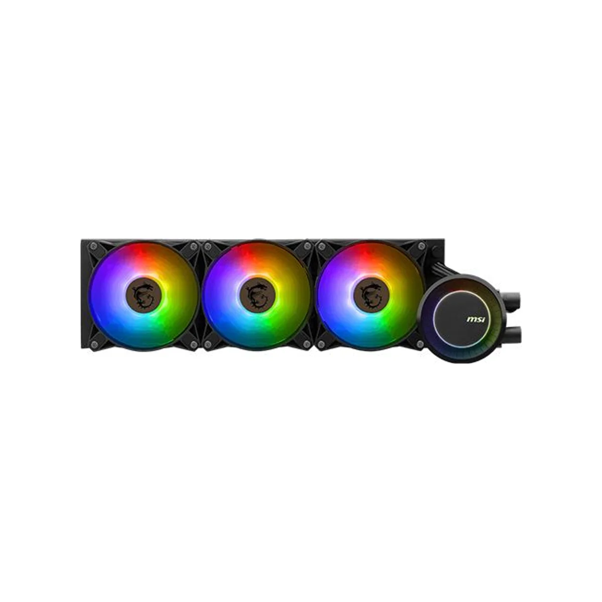MSI MAG CoreLiquid E360 CPU Liquid Cooler - Black (360mm Radiator, ARGB Fans, FDB Bearing) - 306-7ZW6E17-C24 view 2