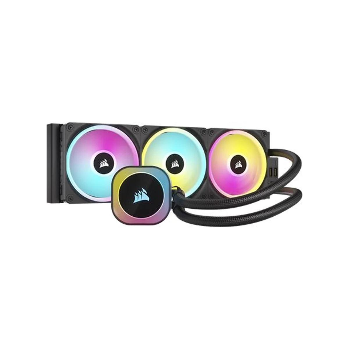 CORSAIR iCUE LINK H150i RGB Liquid CPU Cooler (360mm Radiator, QX120 RGB Fans, iCUE LINK System Hub) - CW-9061003-WW