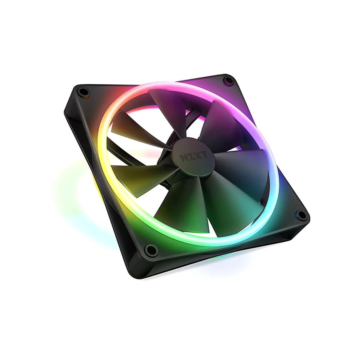 NZXT F140 RGB Duo 140mm PWM Single Fan - Black - RF-D14SF-B1