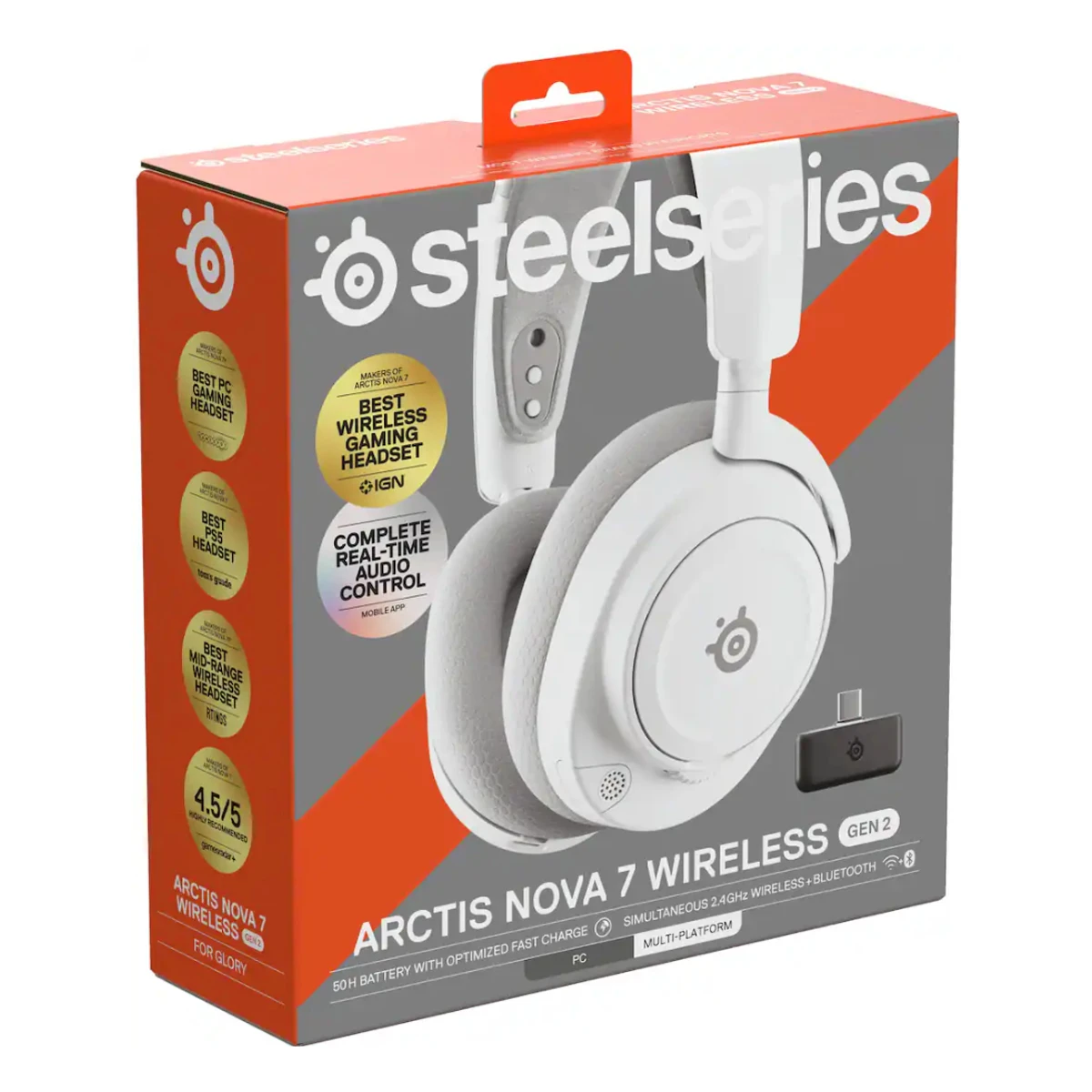 SteelSeries Arctis Nova 7 Gen 2 Wireless Gaming Headphone - White | 61731 view 5