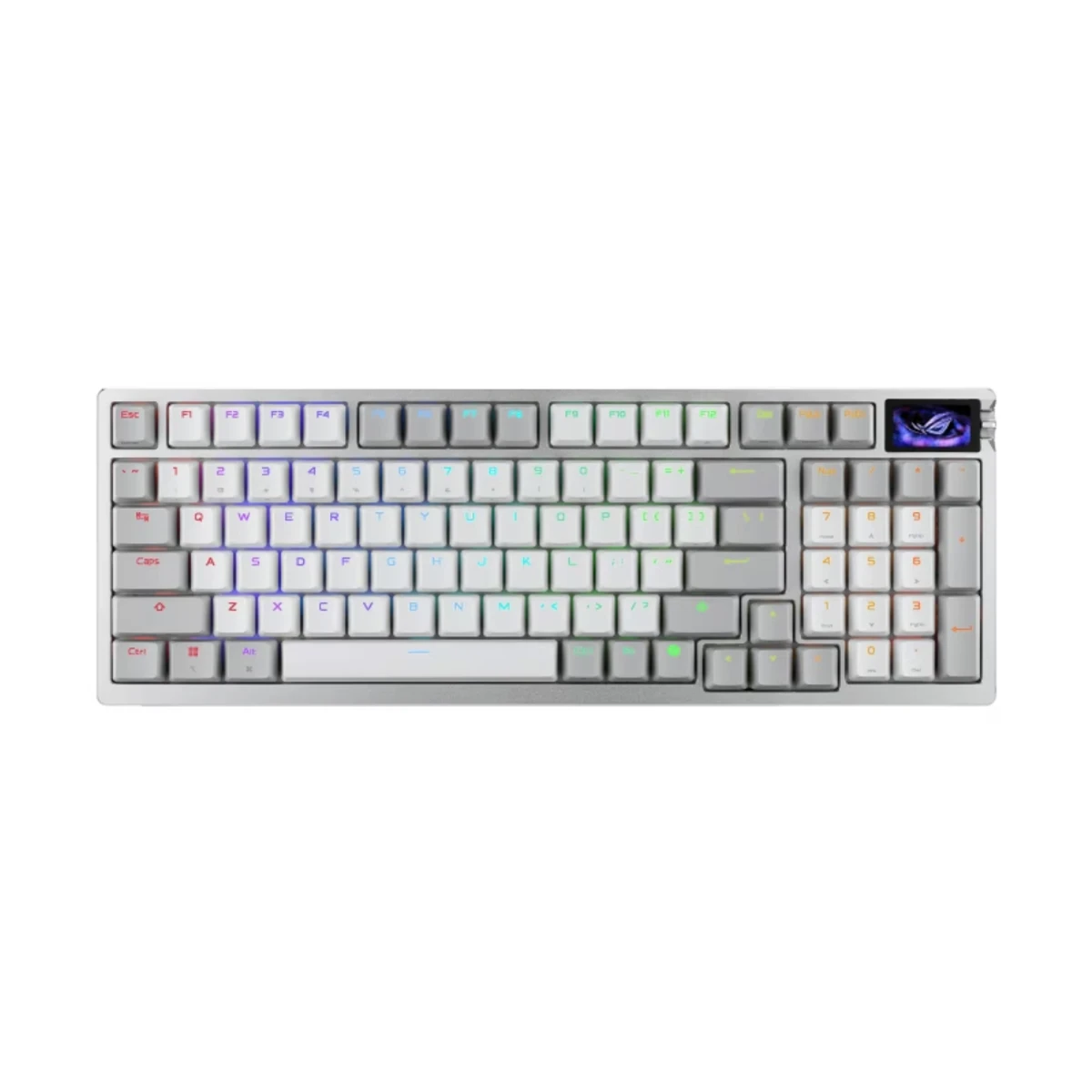 ASUS ROG AZOTH 96 HE HFX V2 Magnetic Switches Keyboard - White | 90MP040H-BKCA10 view 2