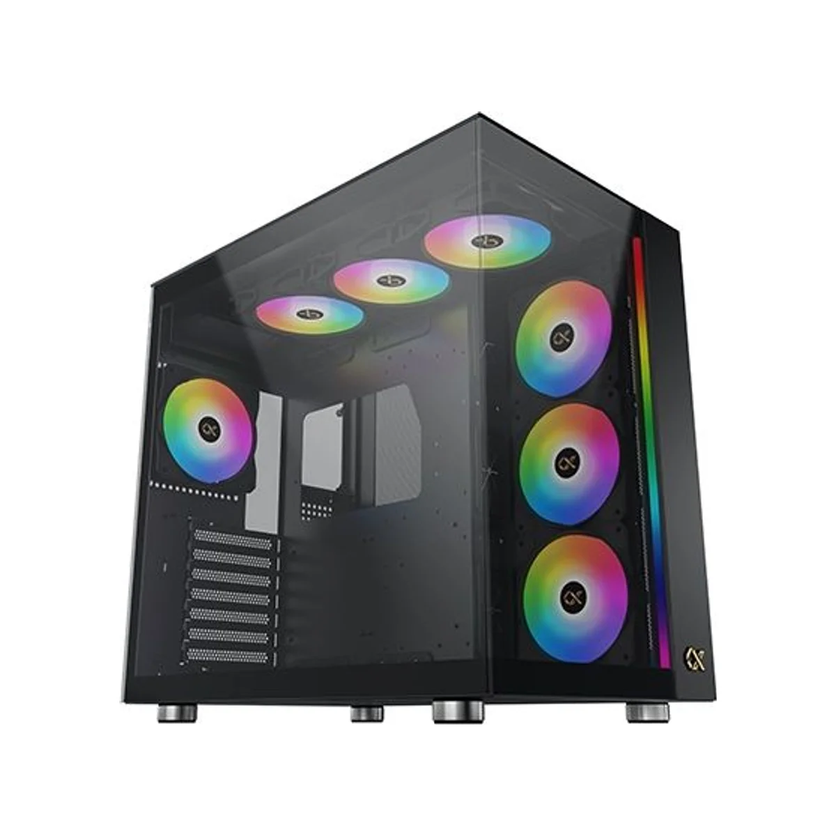 Xigmatek AQUA Ultra Air Tempered Glass ARGB ATX Gaming Case - Black - EN41907