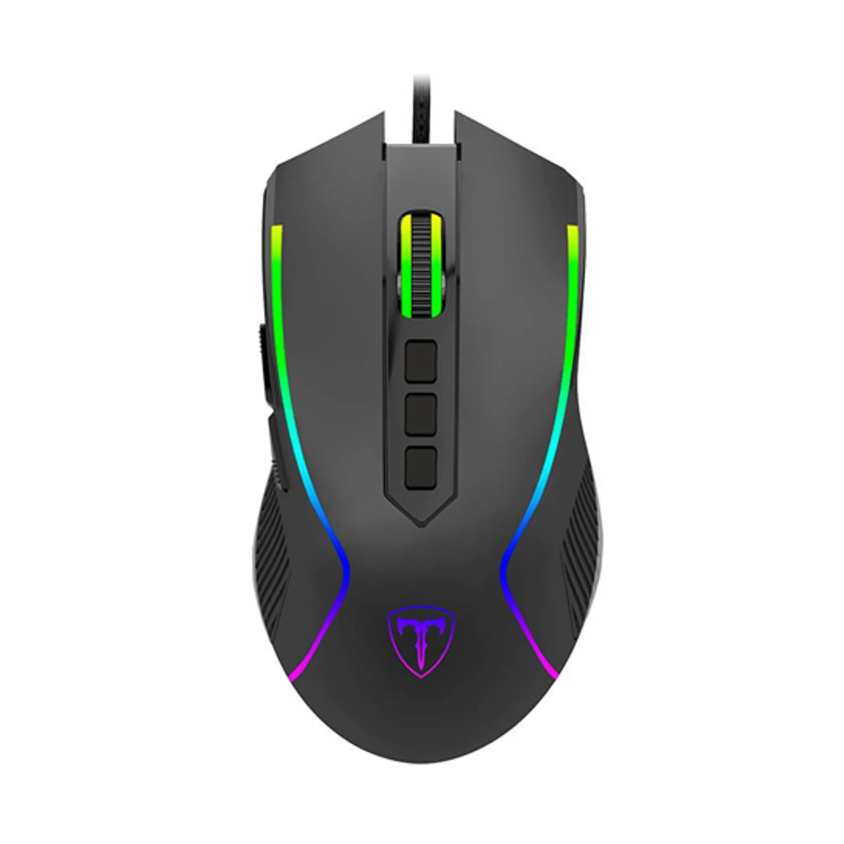 T-DAGGER Dark Angel RGB Gaming Mouse Ergonomic (500-4000 DPI, 1000Hz, 8 Programmable Buttons) - T-TGM209