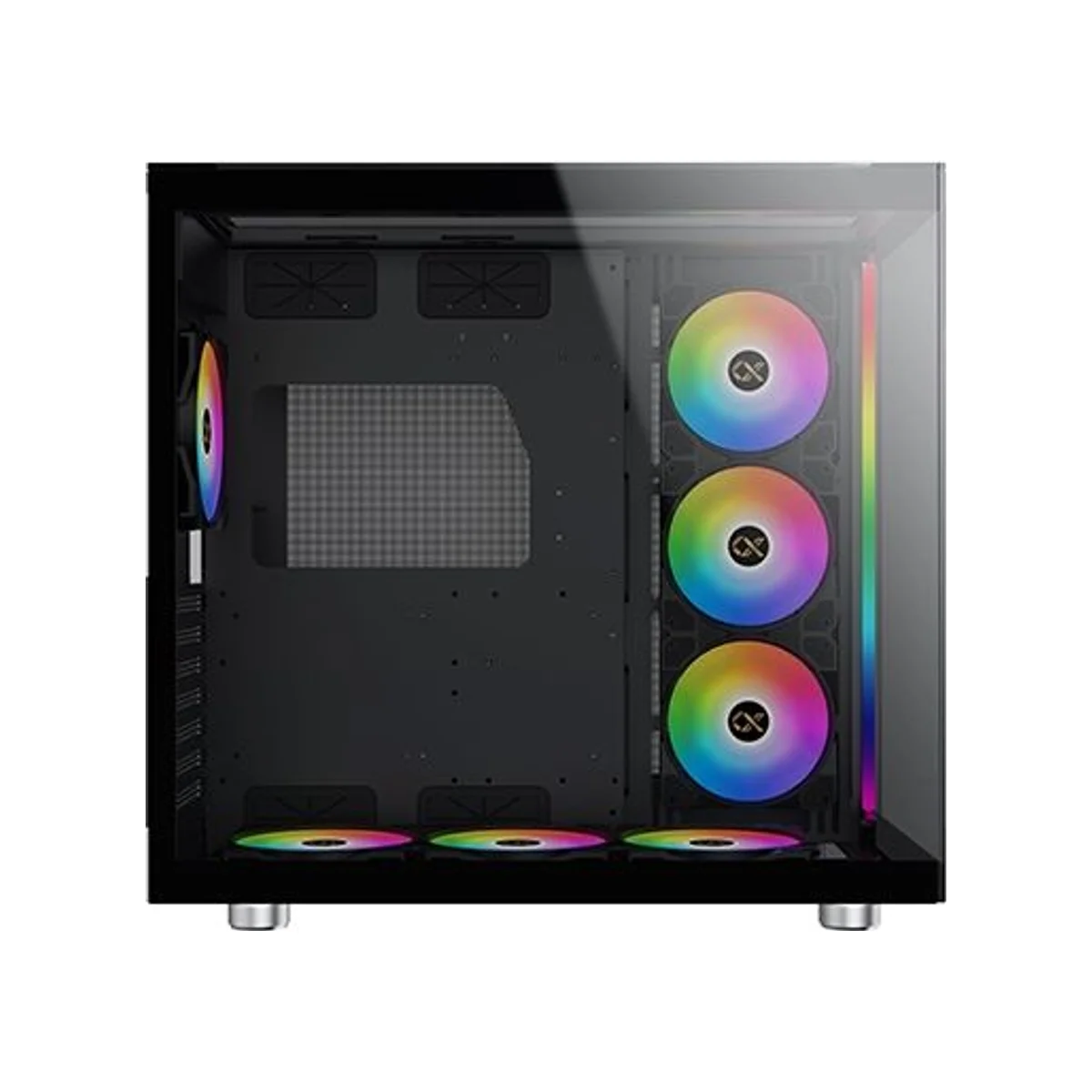 Xigmatek Aqua Ultra Tempered Glass RGB E-ATX Mid-Tower Gaming Case - Black - EN40672 view 4