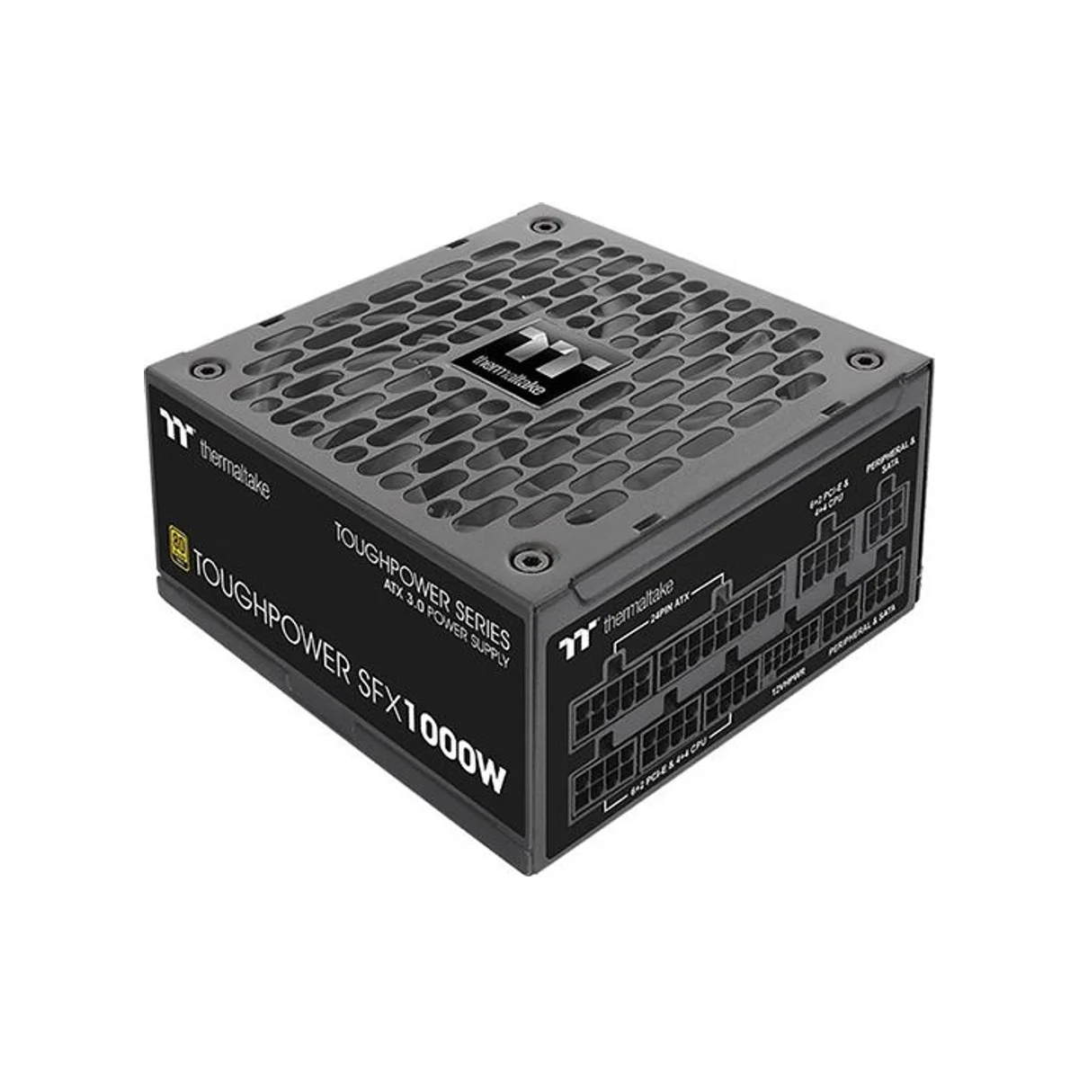 Thermaltake Toughpower SFX 1000W 80 PLUS TT Platinum ATX Power Supply - Black (SFX, 1000W, Platinum, Modular) - PS-STP-1000FNFAPK-1 view 2