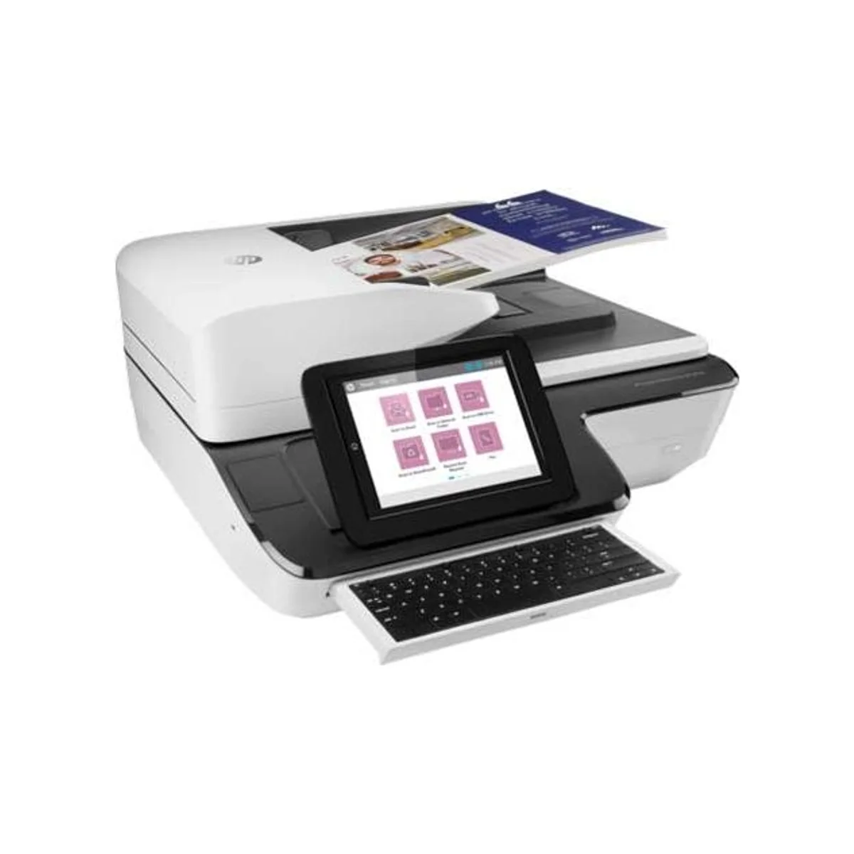 HP ScanJet Enterprise Flow N9120 fn2 Document Scanner - White (Key Specs: 600 dpi, 24-bit Color Depth, 200-sheet ADF, 120 ppm) - L2763A view 2