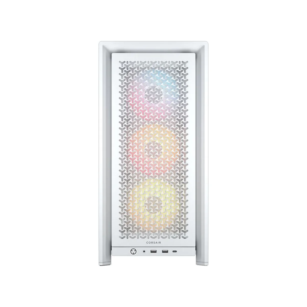 Corsair FRAME 4000D RS Modular Tempered Glass ARGB Mid-Tower Gaming Case - White - CC-9011297-WW view 2