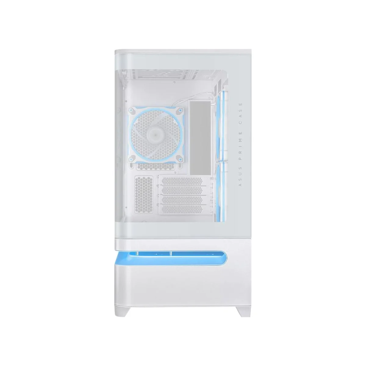 Asus Prime AP202 Tempered Glass ARGB Micro-ATX Gaming Case - White - 90DC00P3-B19000 view 2