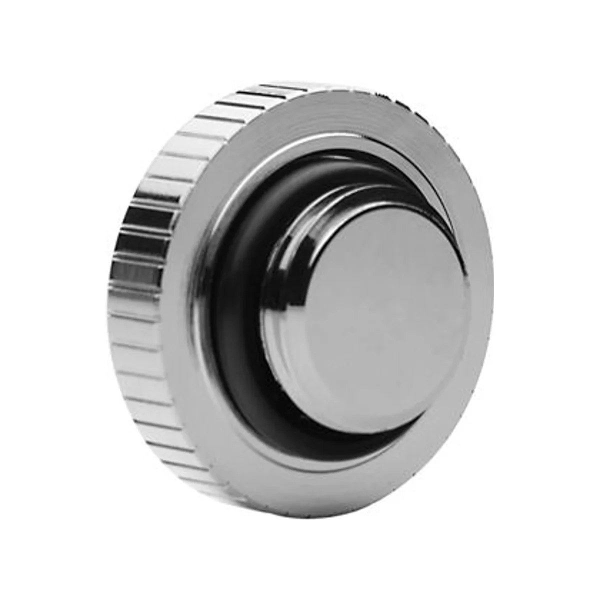 EKWB EK-Quantum Torque Plug w/Badge - Nickel (G 1/4" Thread, 4.5mm Thread Length, 23mm Diameter) - 3831109826270 view 3