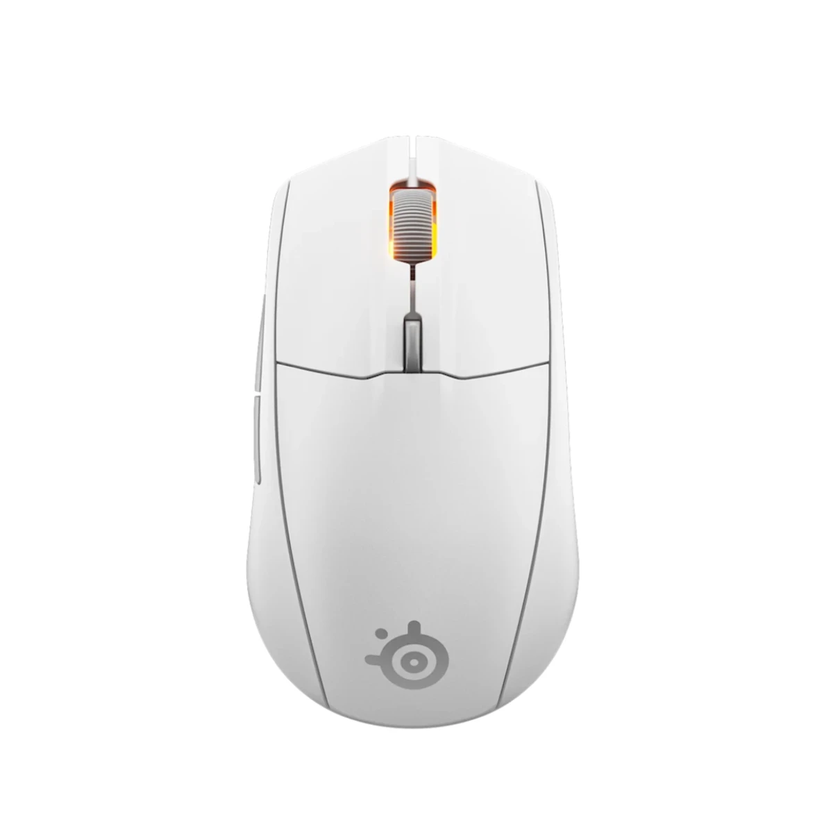 SteelSeries Rival 3 Gen 2 Wireless Gaming Mouse - White (Symmetrical, Claw/Fingertip Grip, 6 Buttons, 18K DPI) - 62524