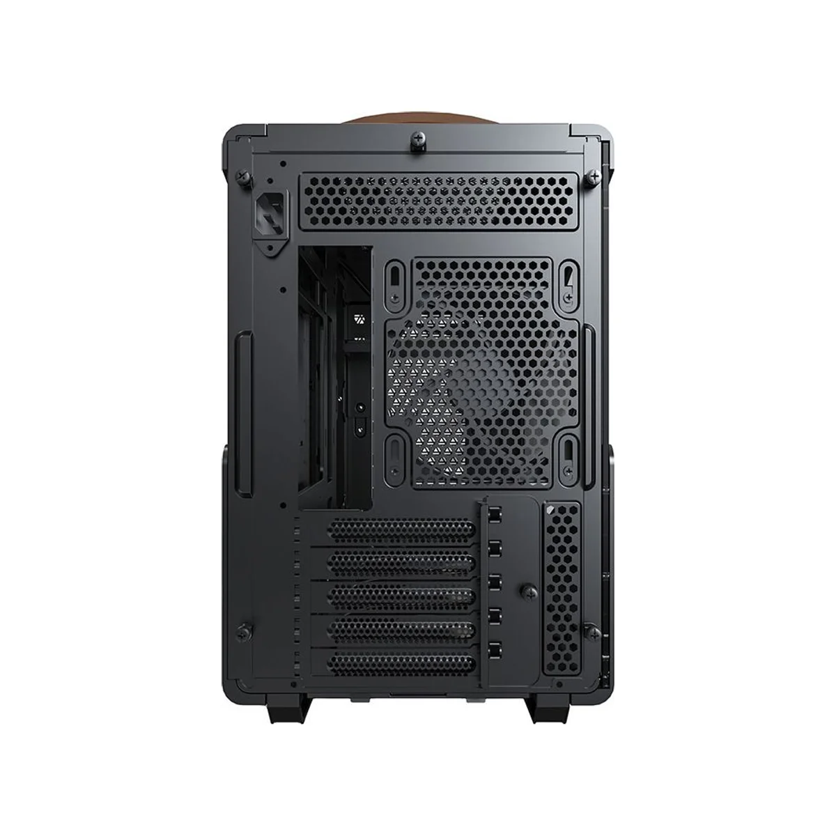 Montech Heritage Pro TG Micro-ATX Case - Black/Leather - HERITAGE-PRO-(B) view 4