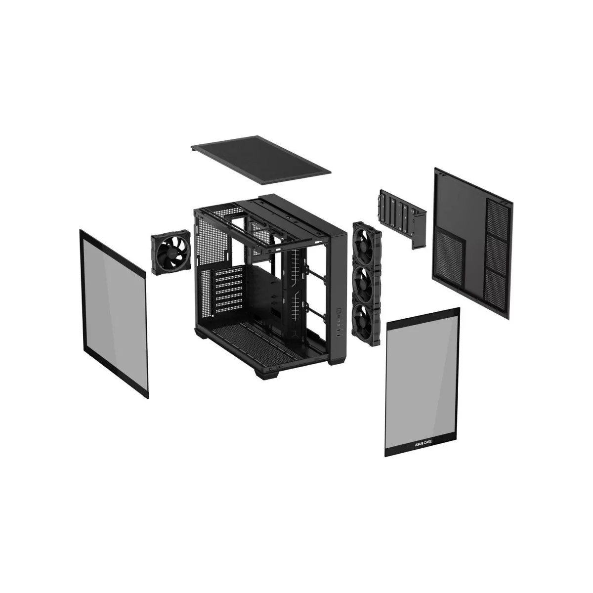 Asus A32 PLUS Tempered Glass ATX Gaming Case - Black - 90DC00S0-B19000 view 5